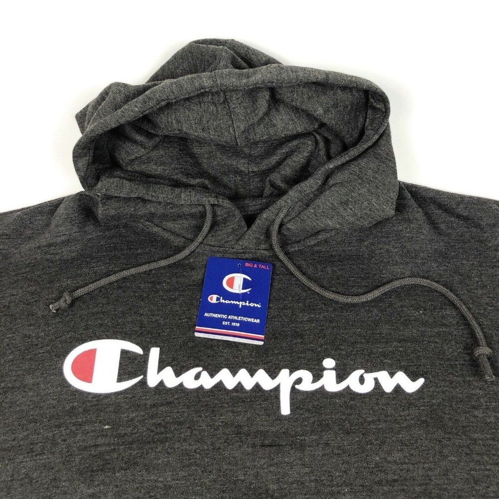 Champion Big & Tall 2XLT Spellout Pullover Hoodie - Picture 3 of 8